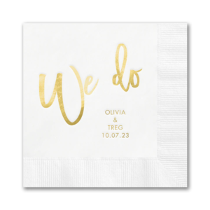 Let Party Harty Events design and create custom napkins for your next event.